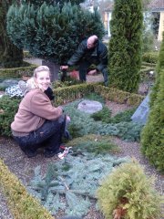 Graverne på grandækningskursus oktober 2012 Fotografier af Claudia Labbé Loveluck